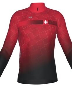 Milremo Endurance Thermal JRSY LS Suisse Edition red L