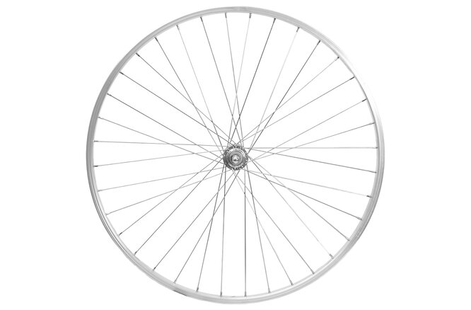 Roue arrière 26" 559x21 moyeu alu axe plein 135mm V-Brake libre MF/NT argent Roue arrière 26" 559x21 moyeu alu axe plein 135mm V-Brake libre MF/NT argent