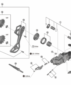 Shimano RD-M9250 capuchon pour axe plaquette