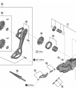 Shimano Plaque interne de chape RD-M9250-GS