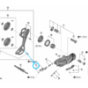 Shimano RD-M9260 pare-chocs du maillon extérieur vis de fixation de l'écrou