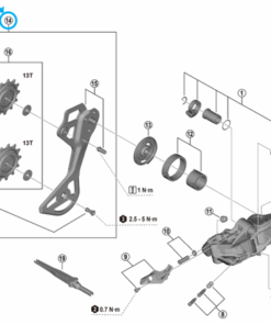 Shimano Plaque assemblage RD-M9250-GS