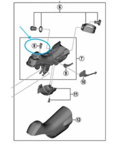 Shimano Vis tension ST-R8000