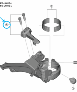 Shimano Vis d'arrêt FD-U8010 avec plaquette