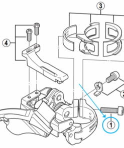 Shimano Vis de FD-M760 bride M5 x 18.5 mm