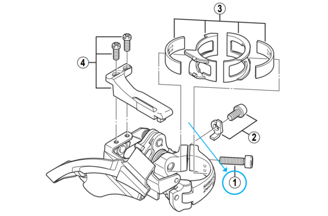 Shimano Vis de FD-M760 bride M5 x 18.5 mm Shimano Vis de FD-M760 bride M5 x 18.5 mm