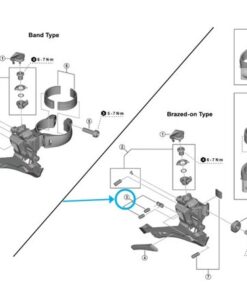 Shimano FD-U6030 plaque de réglage et vis