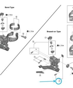 Shimano FD-U6030 Vis de fixation M5X15.2 avec rondelle d'espacement