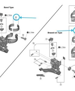 Shimano FD-R3000 Adaptateur derailleur avant 31.8 mm