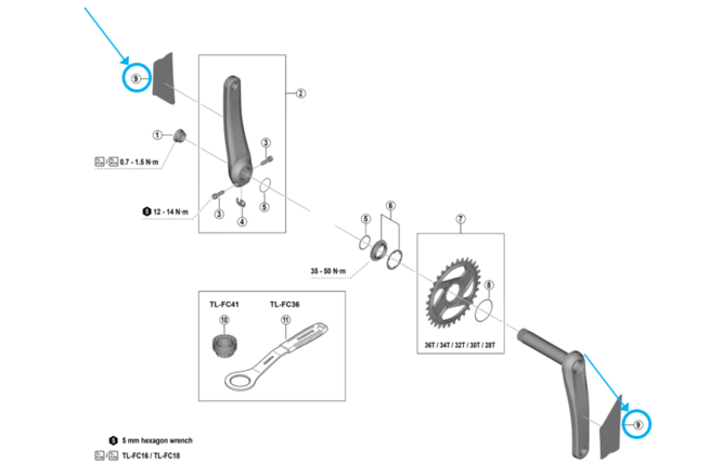 Shimano autocollant de protection FC-M8200 (2pcs) Shimano autocollant de protection FC-M8200 (2pcs)