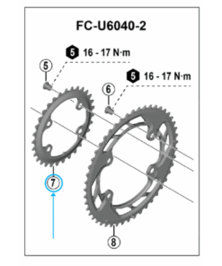Shimano Plateau CUES FC-U6040 32 dents NW