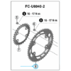 Shimano Plateau CUES FC-U6030 50 dents NT