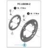 Shimano Plateau CUES FC-U6030 46 dents NW