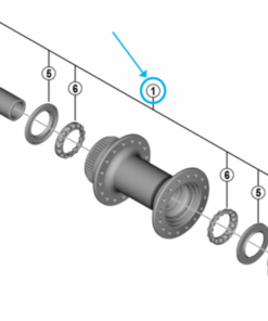 Shimano axe complet HB-R7070