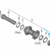 Shimano Contre-écrou WH-RX880 arrier droit