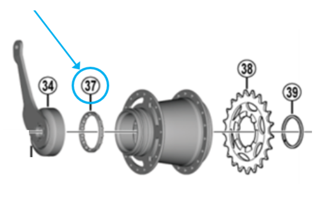 Shimano Bague à billes SG-C3001-7C 3/16"x16 Shimano Bague à billes SG-C3001-7C 3/16"x16