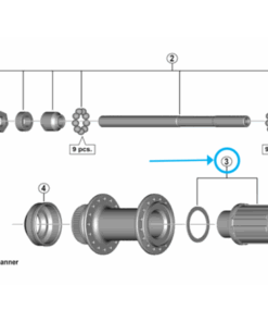 Shimano completet freewheel body FH-QC300