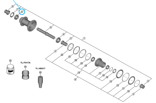 Shimano Roulements industriels FH-M9210-B 15x28x7mm Shimano Roulements industriels FH-M9210-B 15x28x7mm