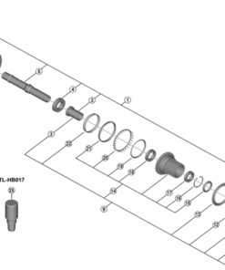 Shimano Roulements industriels FH-M8210-B 15x28x7mm