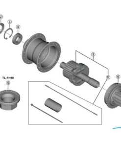 Shimano crochet à déclic FH-U6060