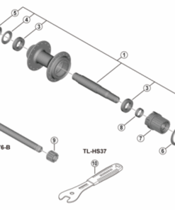 Shimano FH-MT410 couverture à droite