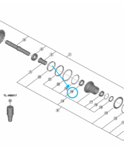 Shimano Roulements industriels FH-M9210-B 17x26x5mm