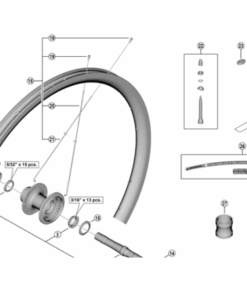 Shimano Ecrou WH-RX880 gauche