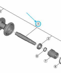 Shimano Axe complet FH-MT410