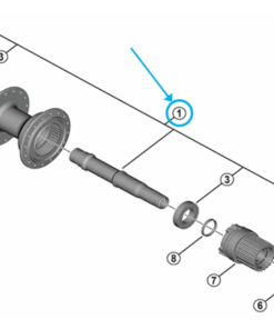 Shimano axe complet FH-TC600