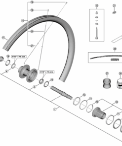 Shimano Cône WH-RX880 arrier gauche avec joint
