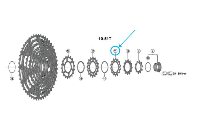 Shimano Pignon CS-M8200 14 dents F Shimano Pignon CS-M8200 14 dents F