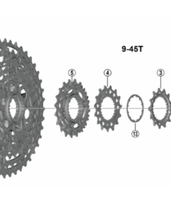 Shimano Pignon CS-M9200/8200 9 dents A incl. Lock-Ring