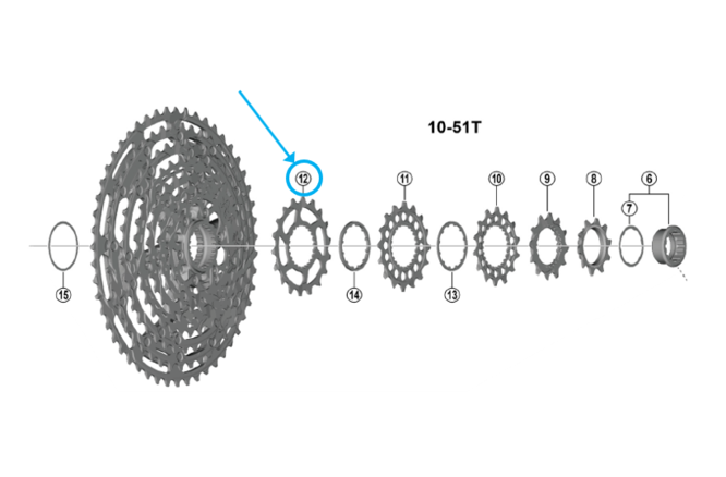 Shimano Pignon CS-M9200/8200 18 dents K Shimano Pignon CS-M9200/8200 18 dents K