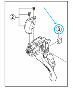 Shimano Plaque du levier droite ST-9000