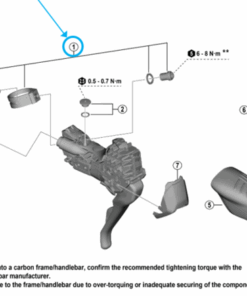 Shimano Bride ST-RX825 23.8-24.2 mm cpl.