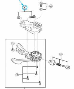 Shimano vis et ecrou pour SL-M780