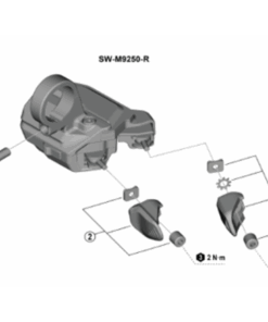 Shimano vis de fixation SW-M9250 (M5 x 13.5)