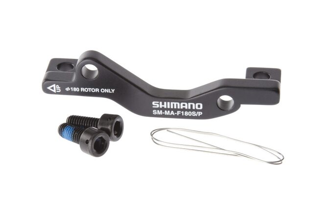 Shimano Adaptateur SM-MA avant Standard> ostmount 180 mm avec vis/fil box Shimano Adaptateur SM-MA avant Standard> ostmount 180 mm avec vis/fil box