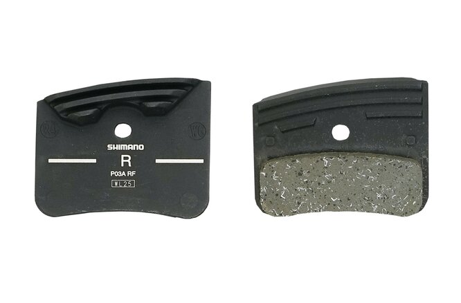 Shimano Plaquettes P03A résine avec lamelles paire Shimano Plaquettes P03A résine avec lamelles paire