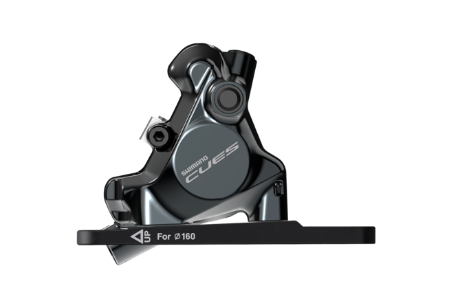 Shimano Étrier de frein à disque CUES BR-U8010 Flatmount avant noir Shimano Étrier de frein à disque CUES BR-U8010 Flatmount avant noir