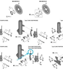Shimano Adaptateur BB-SS310 Type B ABS (MA-F203P/P/ABS)