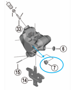 Shimano Capuchon de la purge BR-R9270 / BR-R8170 / BR-R7170