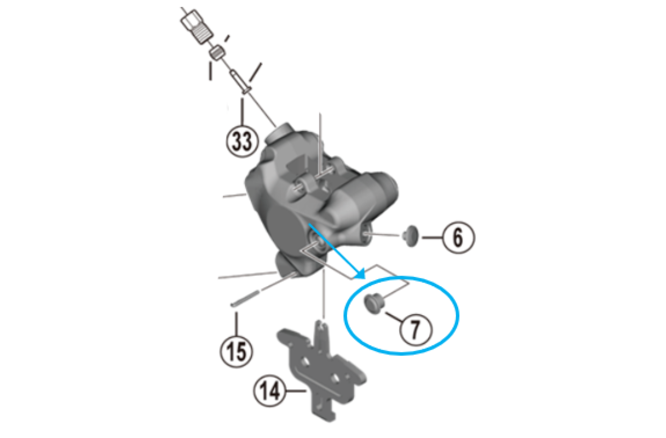 Shimano Capuchon de la purge BR-R9270 / BR-R8170 / BR-R7170 Shimano Capuchon de la purge BR-R9270 / BR-R8170 / BR-R7170