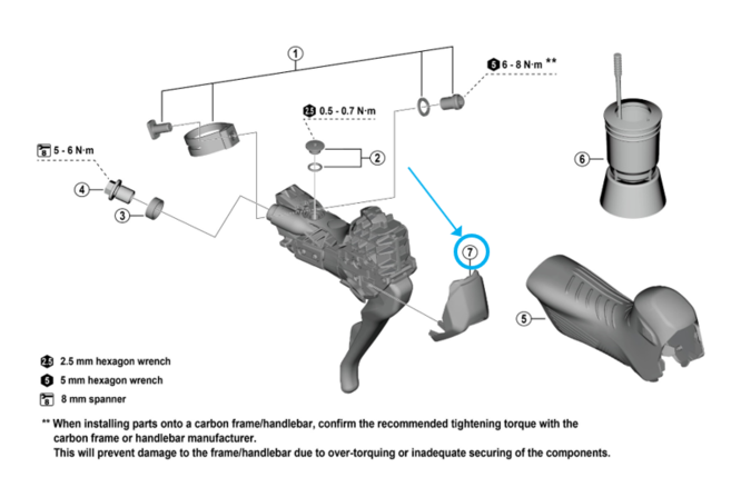 Shimano Couverture BL-RX825 Shimano Couverture BL-RX825