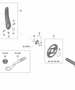 Shimano vis de montage manivelle pour FC-M9220