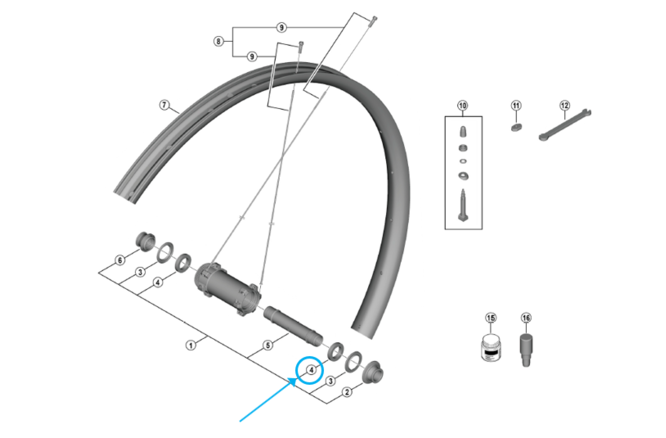 Shimano Roulements industriels WH-M9200-TL-F15-B-29 17X26X5 Shimano Roulements industriels WH-M9200-TL-F15-B-29 17X26X5