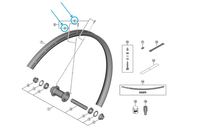 Shimano Rayon WH-M8200-TL-F15-B-275 279 mm avant avec tête de rayon Shimano Rayon WH-M8200-TL-F15-B-275 279 mm avant avec tête de rayon