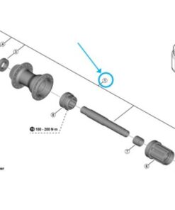 Shimano axe complet FH-TC500-HL