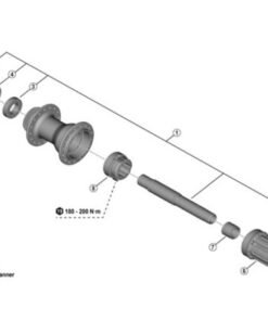 Shimano FH-TC500-HL couverture à droite