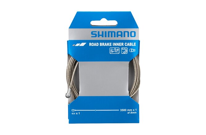 Shimano Câble de frein Route 1.6x3500mm inox Shimano Câble de frein Route 1.6x3500mm inox